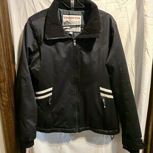Obermeyer Winter Jacket Womens Tested ASpen Colorado Black White Size 12